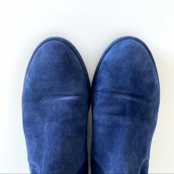 Stuart Weitzman Lowland Over-The-Knee Suede Boots in Navy Size 5 - Picture 8 of 12